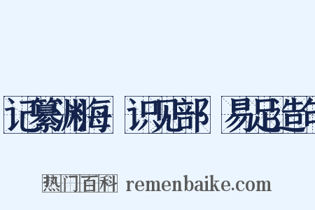 记纂渊海·识见部·易足造句是什么意思的图片